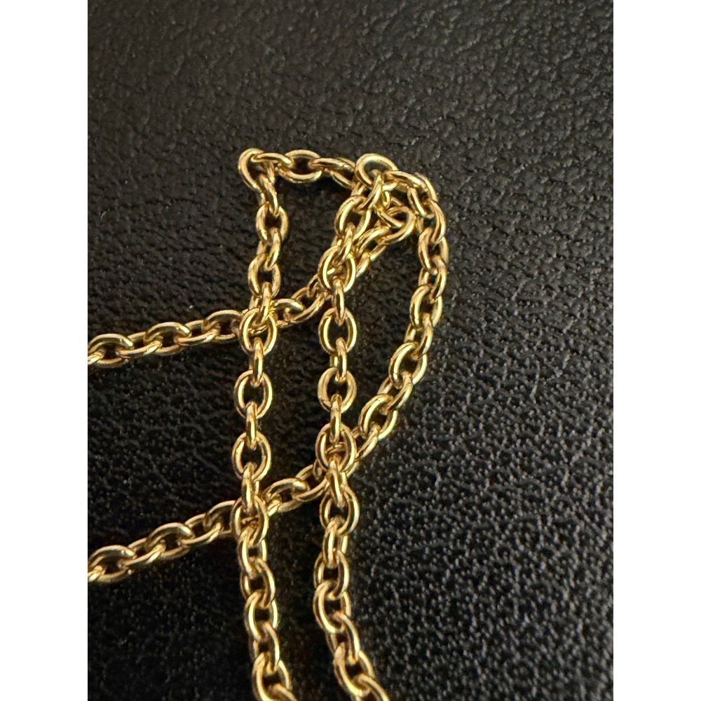 Swarovski Solitaire Necklace Gold Tone Bezel - Picture 8 of 10